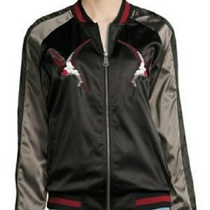 🆕 Groovy Monkey Satin Bomber Jacket ❤️🕶🎯